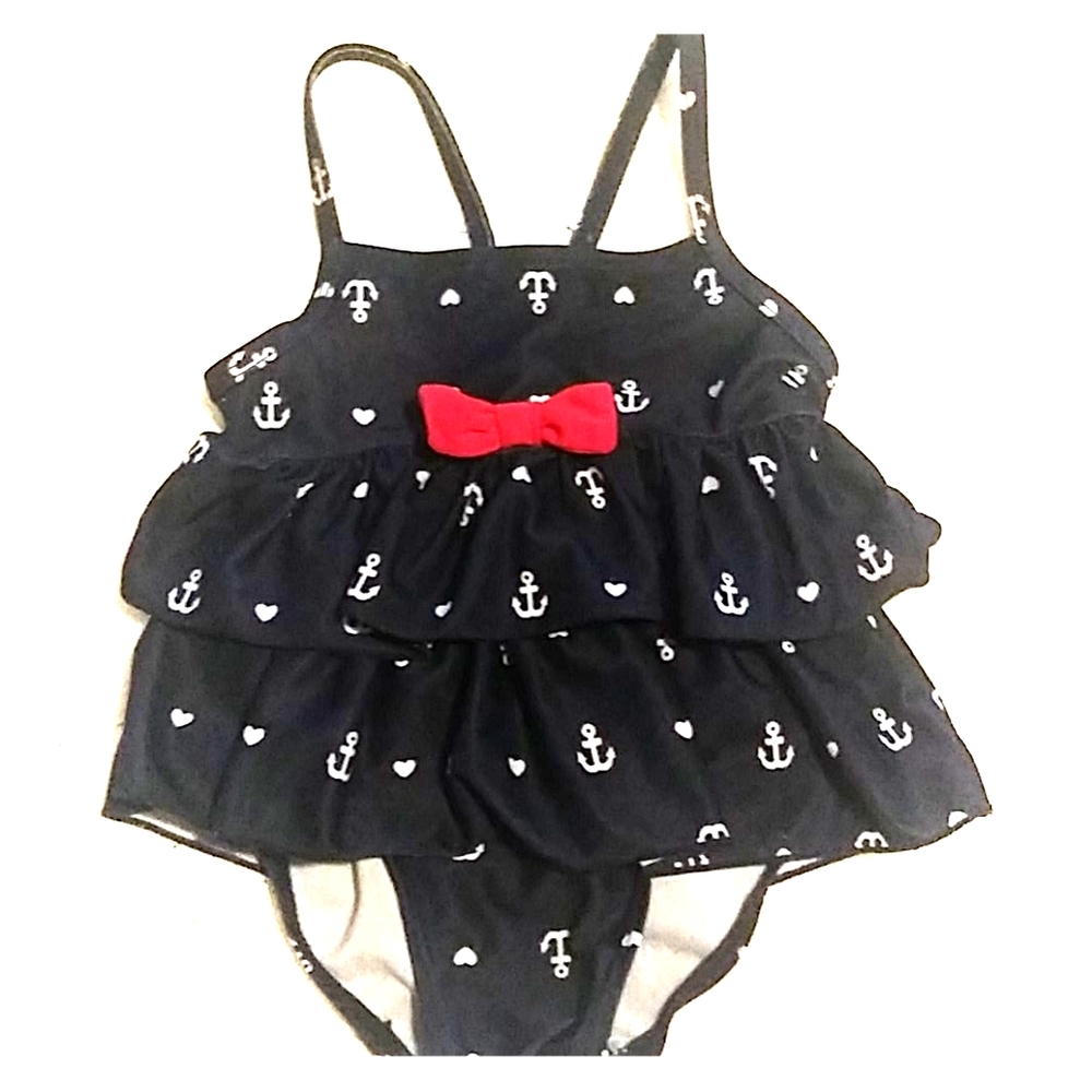 Carters 6-9 mo. Red white blue swimsuit